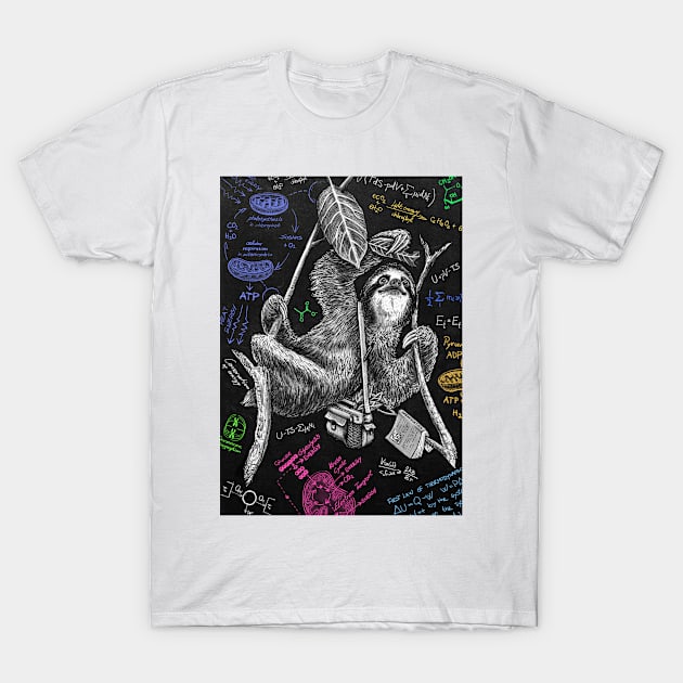 Sloth in Bioenergetics B T-Shirt by Hris Rizz